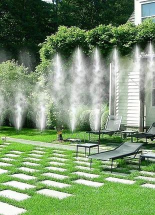 Система туман 10 м туманоутворювач для альтанок patio mistcooling lit bd-10ft