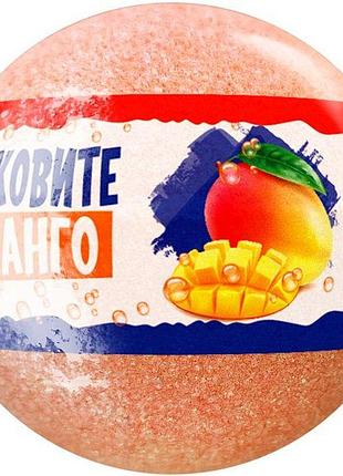 Бомбочка для ванны сочное манго 100г расслабляющая питательная для ароматерапии aquashine bath sweets