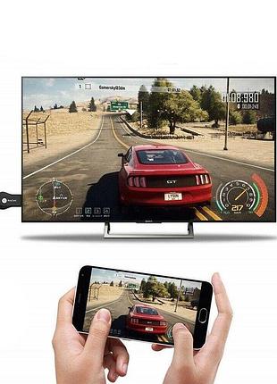 Wifi hdmi адаптер для tv передавач з телефону на телевізор anycast screen mirroring m9 кнопка ззаду