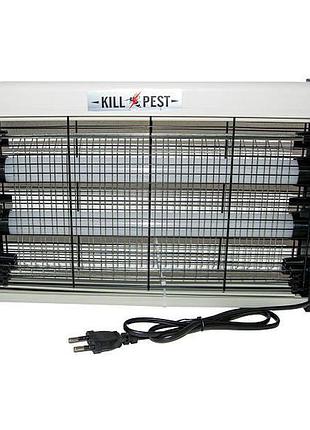 Лампа антимоскитная led 12w insect killer, электроловушка для мух и комаров