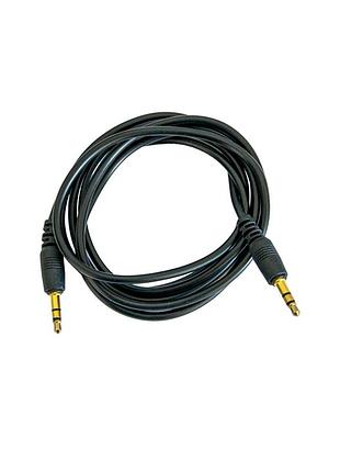 Aux кабель в машину 1,4м черный, провод аукс для авто mini jack 3.5мм - mini jack 3.5мм