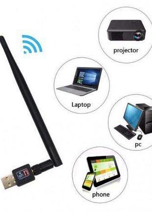 Юсб вай-фай адаптер сетевой wifi для пк и ноутбука usb wi-fi wf-2 \ lv-uw10-2db