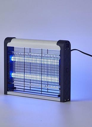 Лампа инсектицидная led insect killer lk-12, уничтожитель комаров и мух, электроловушка, 12 вт, площадь до 20 м²
