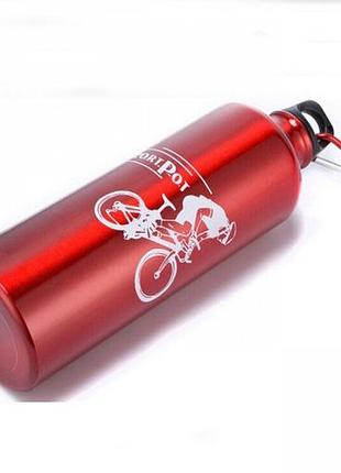 Фляга алюминиевая dn-3 0.7л красный (dn-3-red)