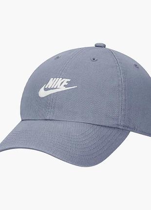 Кепка чоловіча nike u nsw h86 futura wash cap light blue 913011-493