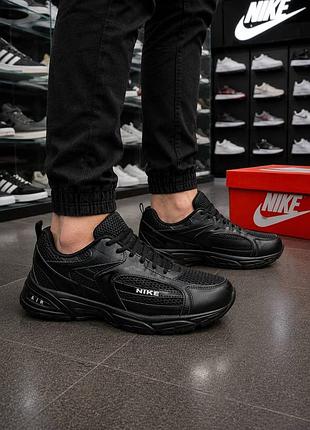Чоловічі кросівки nike чорні стильні спортивні легкі бігові літні кроссовки найк черные спортивные летние стильные лёгкие беговые кроссовки найк