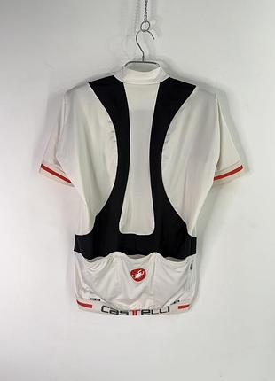 Castelli men’s cycling bicycle bike jersey maglia maillot white l size