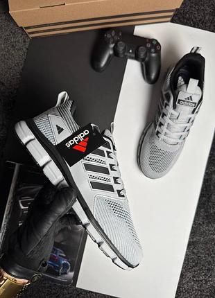 Adidas climacool light grey black 9