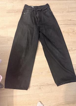 Черні baggy джинсі zara 36 розміру підійдуть і на 38
