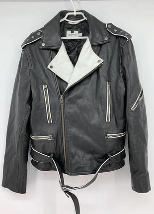 Чоловіча шкіряна куртка косуха topman