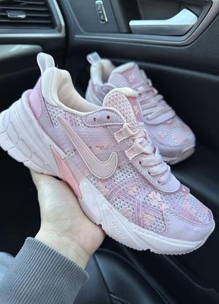 Nike v2k runtekk pink flowers