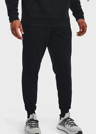 Under armour мужские черные спортивные штаны ua armour fleece joggers