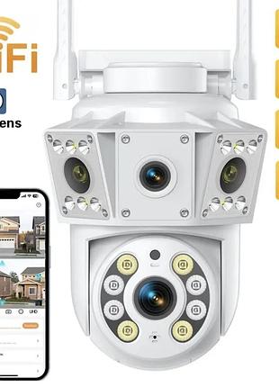 Беспроводная wi-fi камера безопасности домашняя с ai и ночным видением