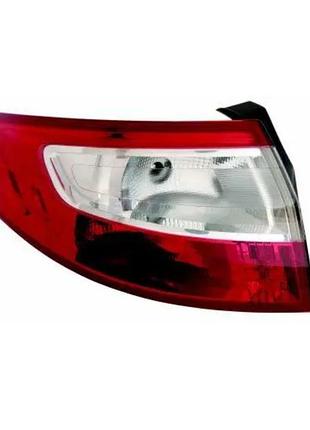 Фонарь задний renault fluence 2009-2015, правый, depo, 551-1995r-ue