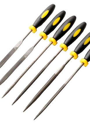Ve набор надфилей mastertool 6 new version шт. для точной обработки мелких деталей напильники для мета n6w_ver 3