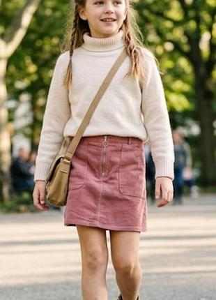 Юбка вельветовая на девочку denim co 11-12 лет