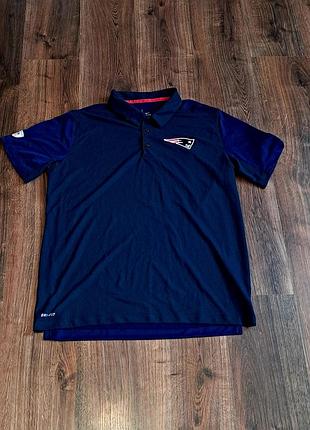 Чоловіча унікальна jersey футболка поло nike nfl new england patriots оригінал