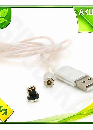 Ve магнитный светящийся usb кабель new version 2.0 lightning 1м 2а зарядка для смартфонов и планшетов n6w_ver