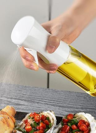 Распылитель, спрей для масла, уксуса, соусов oil spray 300 ml, spr-100, белый
