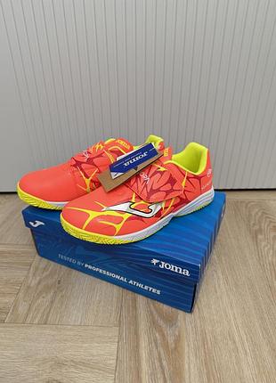 Нові футзалки сороконіжки на липучці для футболу joma 36p