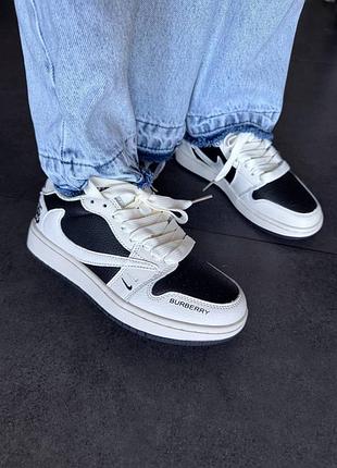 Кросівки жіночі nike  jordan 1 low x travis scott x burberry