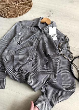 Новая блуза oversize zara (рубашка)