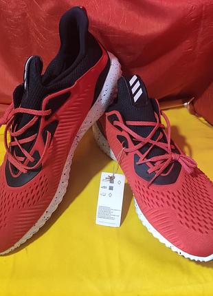 Мужские красные кроссовки adidas alpha bounce