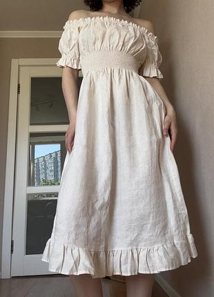 Сукня 100% льон lace