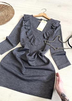Новое классное платье oversize (45% шерсть)
