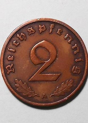 Германия 2 пфенниг (рейхспфенниг) 1937 а