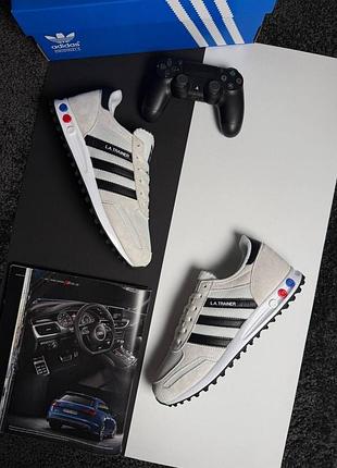 Adidas la trainer beige black
