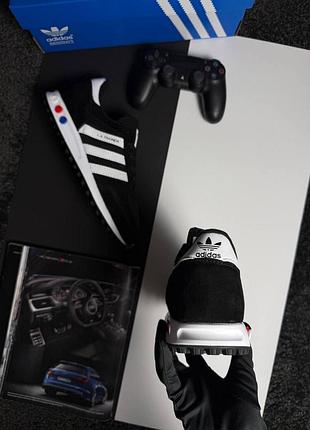 Adidas la trainer black white 7