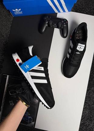 Adidas la trainer black white 9