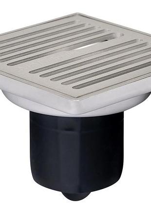 N2 трап сливной матовый magdrain pfc35q3-b н/ж, 100х100 мм н-85