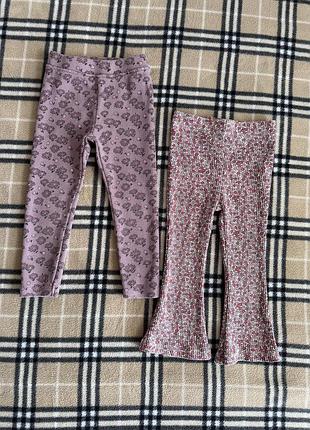 Лосінки в рубчик zara 92 см для дівчинки
