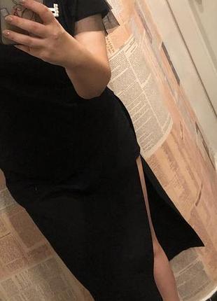 Юбка-шорти zara чорна , розмір м