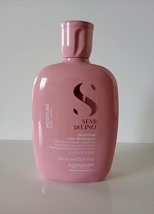Alfaparf semi di lino moisture  шампунь для живлення волосся 250 мл.