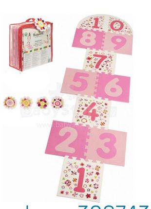 Playshoes 308743 пазл-килимок цифри класики з 15 елементів