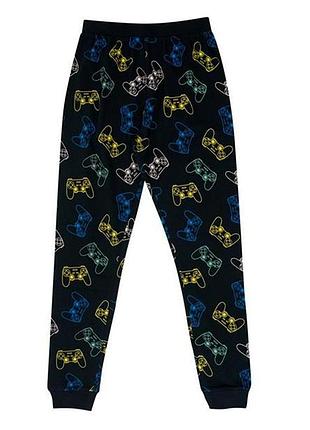 Котоновые пижамные брюки для мальчика firetrap черный (gppj29 black lav25 (8-9 лет (128-134 см))