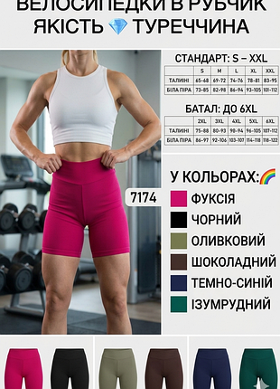 Якісні💎 велосипедки турецькі шорти 7174