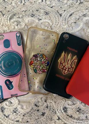 Набір чохлів для iphone (5 шт) 8 plus / xr / 12 pro max