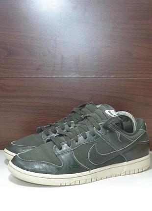 Nike dunk low retro prm sequoia 42-42.5р кроссовки кожаные сникерсы оригинал