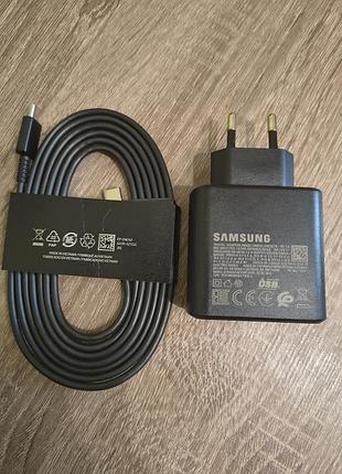 Швидкісна зарядка 45w samsung pd кабель 1.8м . type c. original