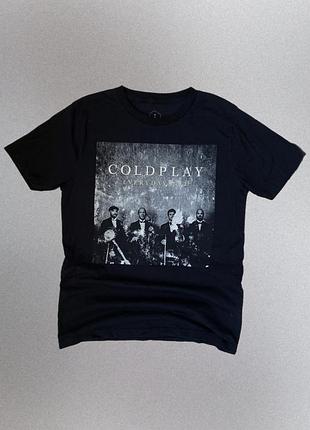 Футболка мерч чоловіча coldplay everyday life official merch чорна