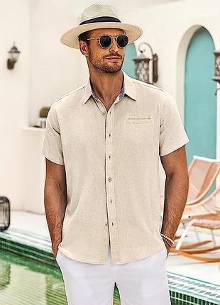 Чоловіча лляна сорочка як massimo dutti