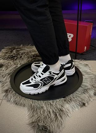 Кроссовки мужские new balance 530 (черно-белые)