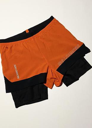Чоловічі шорти salomon cross run 2 in 1 short