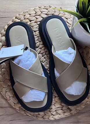 Мюлі mango limited edition/шкіряні сандалії