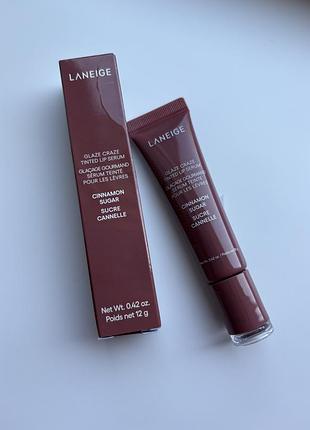 Тінтована сироватка для губ з поліпептидами laneige glaze craze tinted polypeptide lip serum