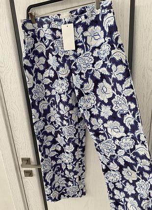 Тонкие летние свободные брюки 50 р zara